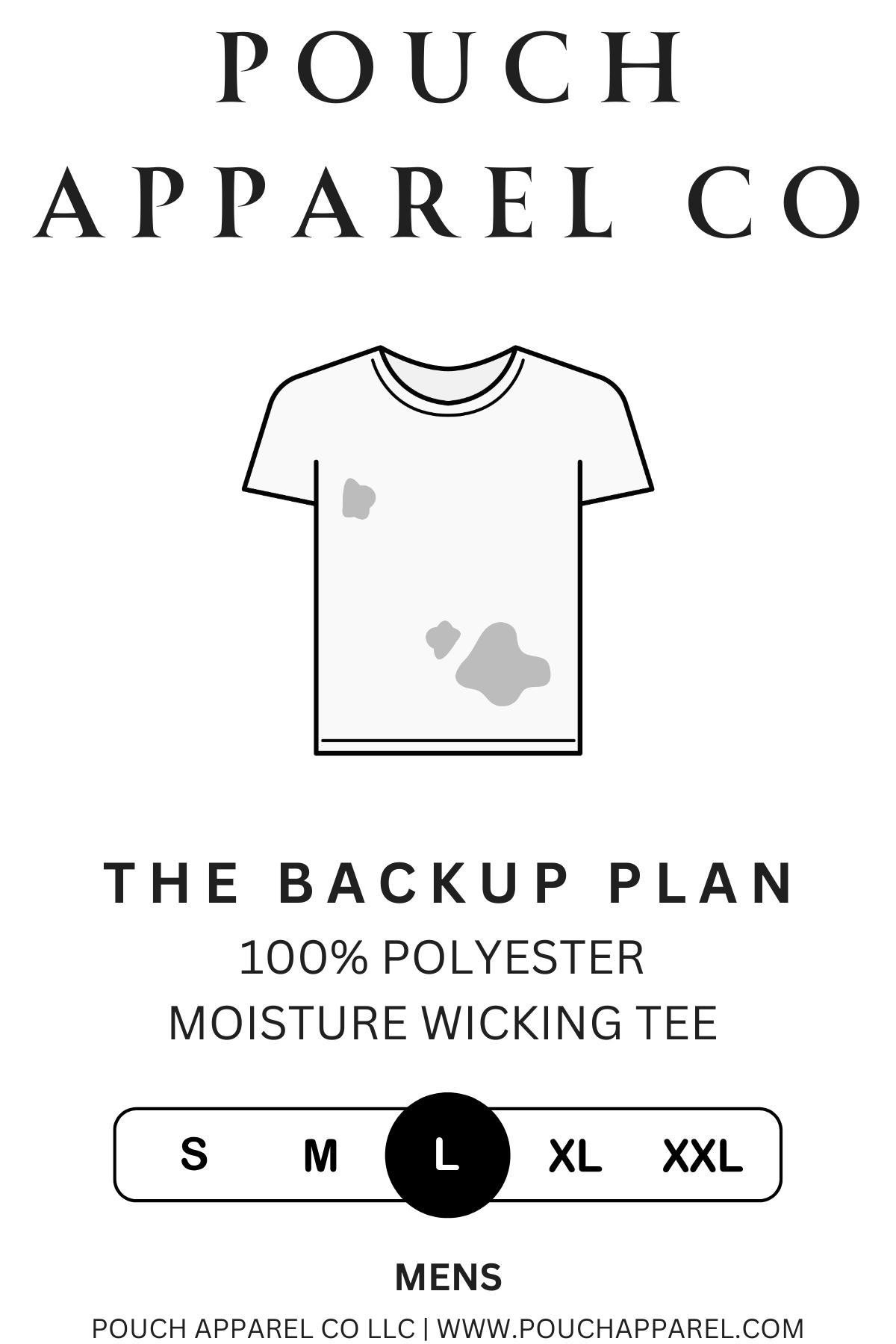THE BACKUP PLAN - BASIC TSHIRT POUCH